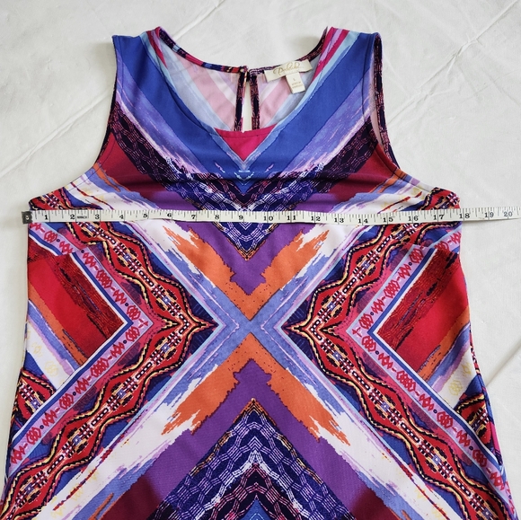Prelude Size Large Multicolor Sleeveless Geometric Dress - Picture 4 of 7